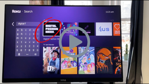 How to find the DIGITAL FASHION WEEK Roku channel