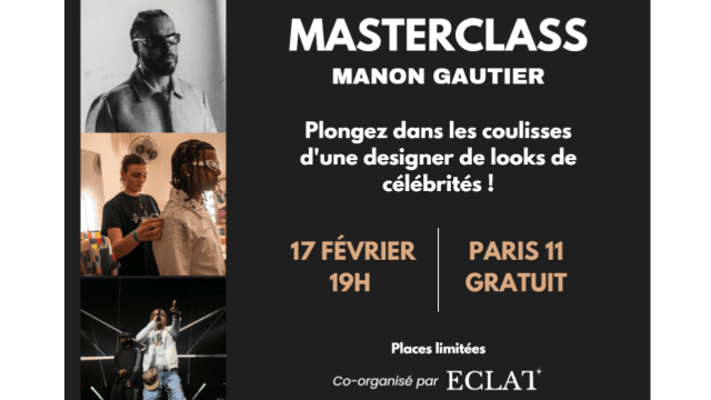 Masterclass exclusive avec Manon Gaultier le 17 février à 19h - plongez dans les coulisses d'une designer de lokks de célébrités