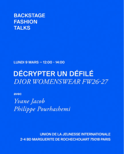 Décrypter un défilé avec Backstage Fashion Talks | Dior AH 26-27
